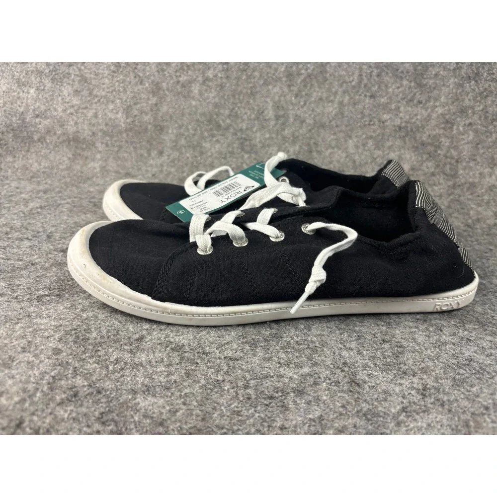Roxy Bayshore III Sneaker Womens Size 12 Black Canvas Slip On ARJS600418